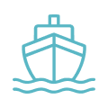 Ship building sales icon